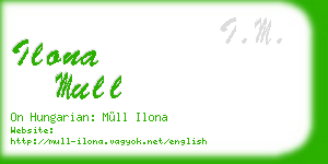 ilona mull business card